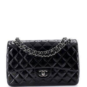 Chanel Jumbo Classic Double Flap Bag Quilted Patent